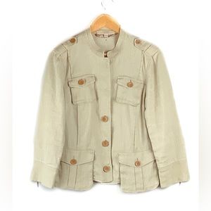 Banana Republic Heritage Flax Safari Jacket Size 8